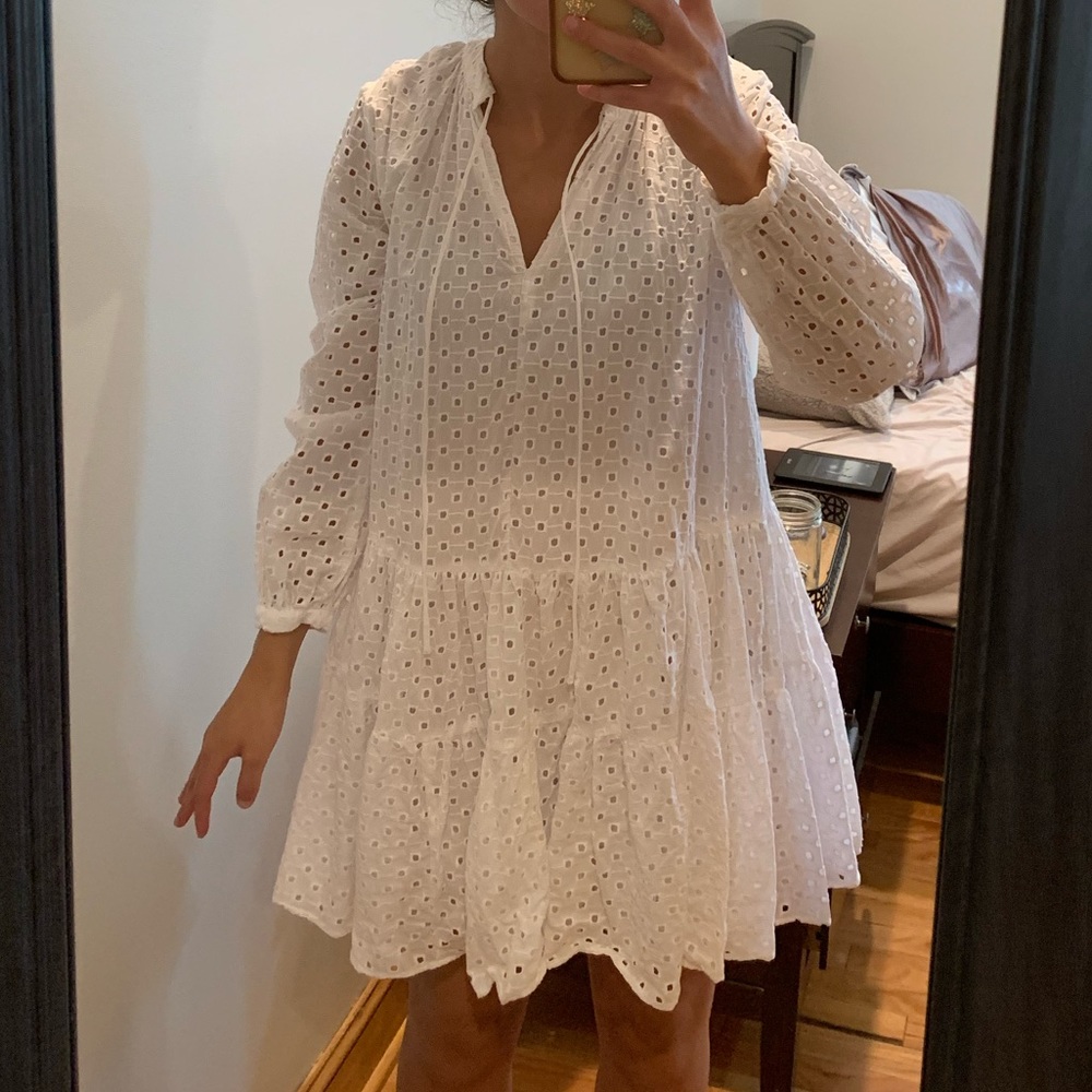 ASOS white eyelet dress